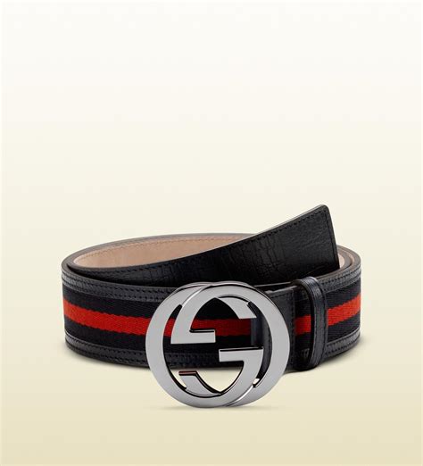 gucci interlocking belt mens|belt with interlocking g buckle.